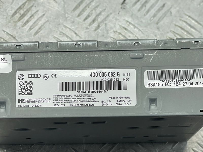Блок радіо 4G0035082G Audi Q5 Audi A4, Audi A6, Audi A7, Audi Q3, Audi RS5, Audi RS7, Audi S4, Audi S6, Audi S7, Volkswagen Touareg