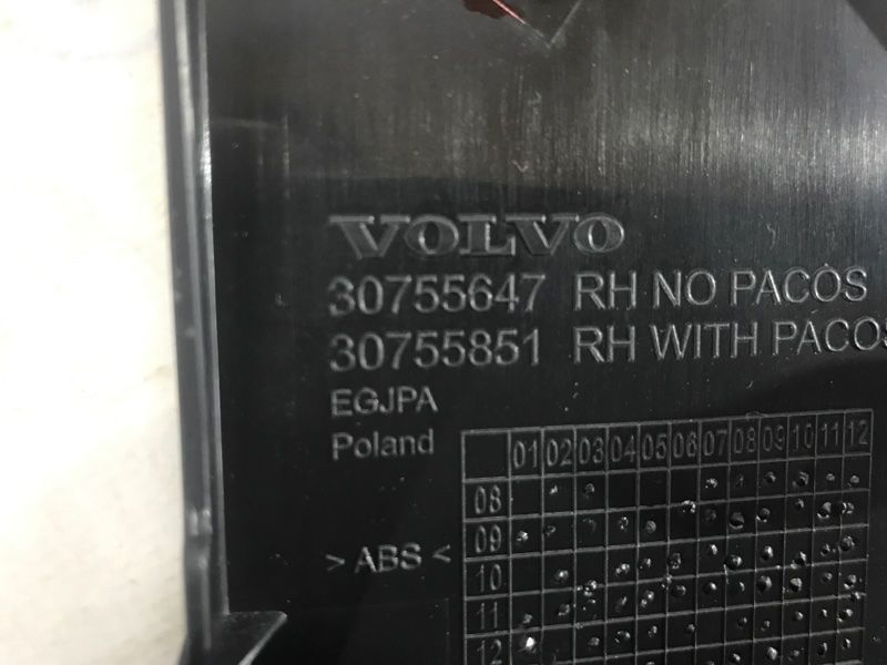 Накладка торпедо 30755647 Volvo XC60
