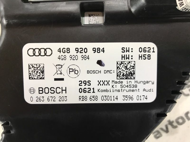 Комбінація приладів 4G8920984 Audi A6