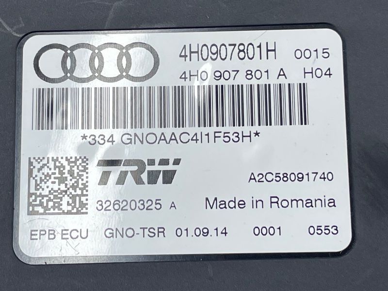 Блок управления стояночным тормозом 4H0907801H Audi A8