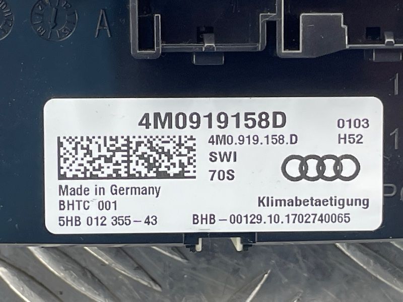 Панель керування кліматом сидінь заднього ряду 4M0919158DSWI Audi Q7 Audi Q7, Audi SQ7