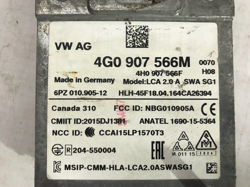 Датчик слепой зоны / Блок управления ассистента смены полосы движения 4G0907566M Audi A6