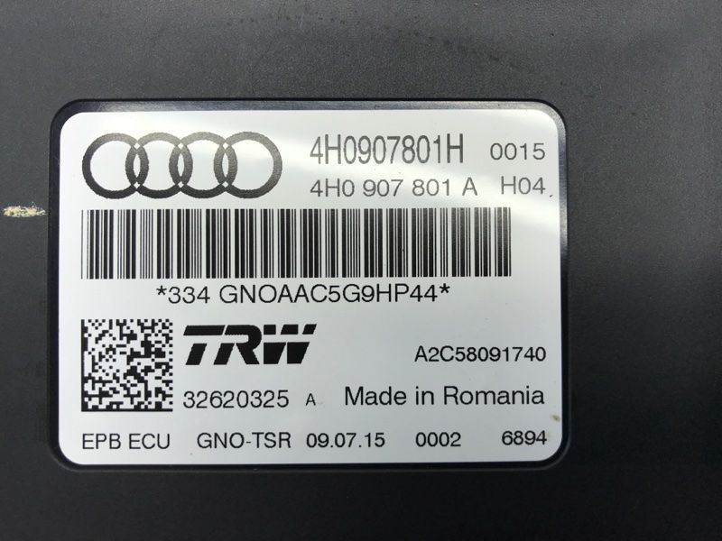 Блок управления стояночным тормозом 4H0907801H Audi A6