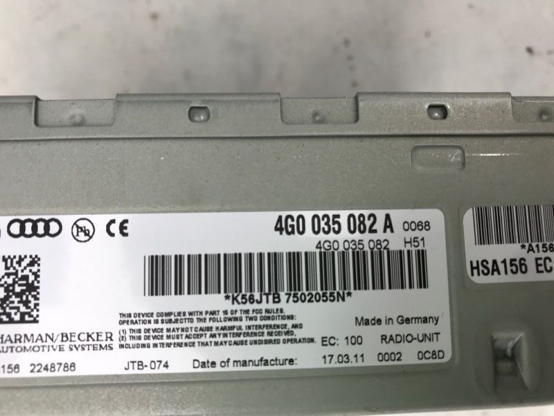 Блок радио 4G0035082A Audi A7