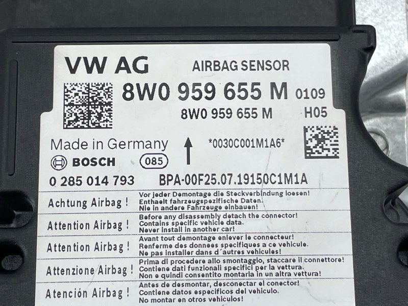 Блок управления подушками безопасности / SRS 8W0959655M Audi A4