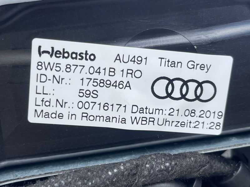 Панорама / Люк 8W5877041B Audi A4