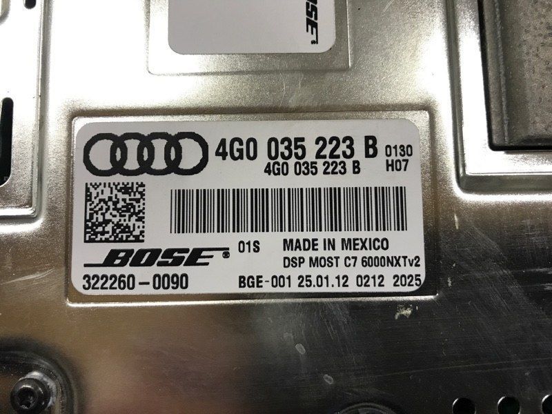 Підсилювач звуку BOSE 4G0035223B Audi A7