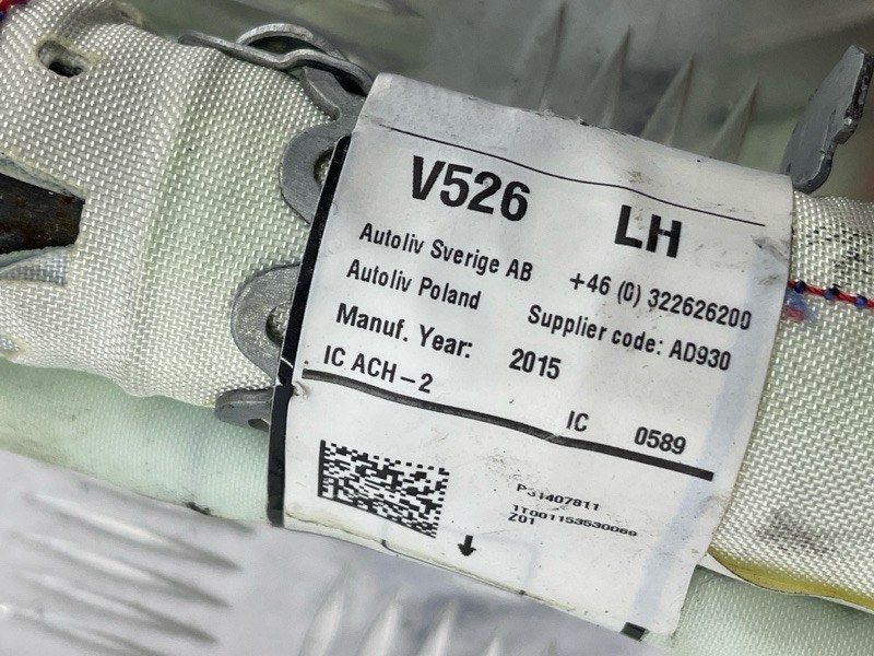 Шторка безпеки бічна / Airbag 31407811 Volvo XC90