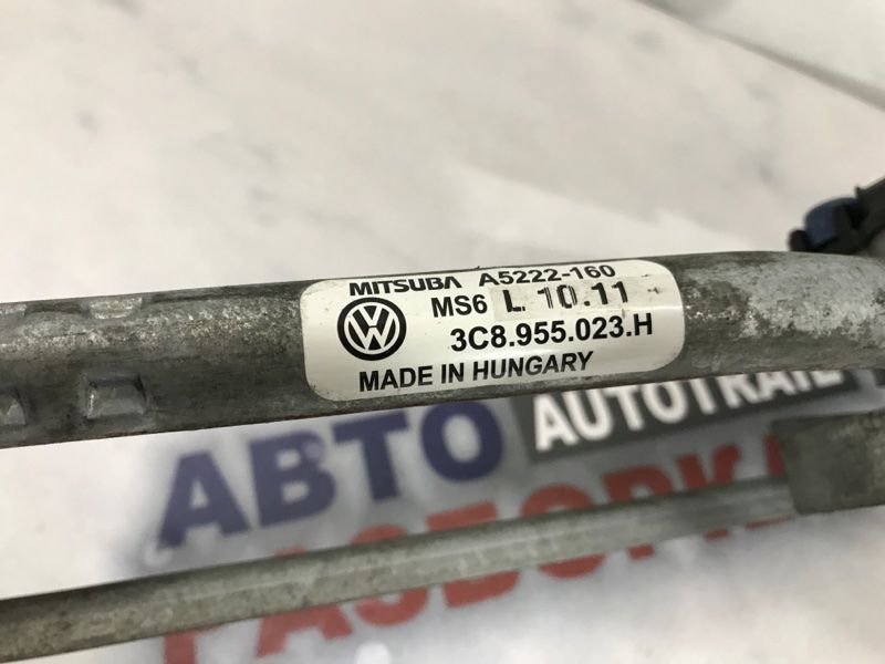 Мотор і трапеція склоочисників 3C8955023H Volkswagen CC
