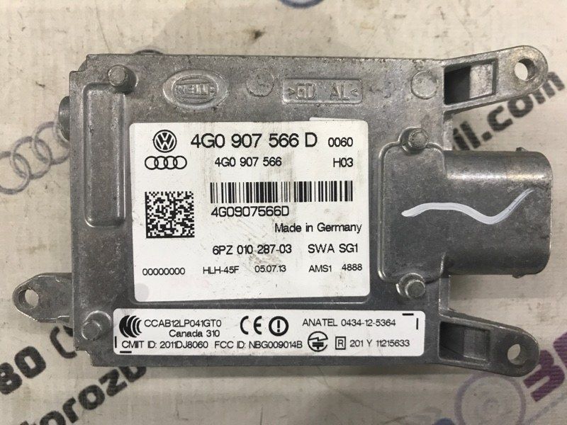 Блок управления ассистентом смены полосы движения правый 4G0907566D Audi A6 Audi A6, Audi S6