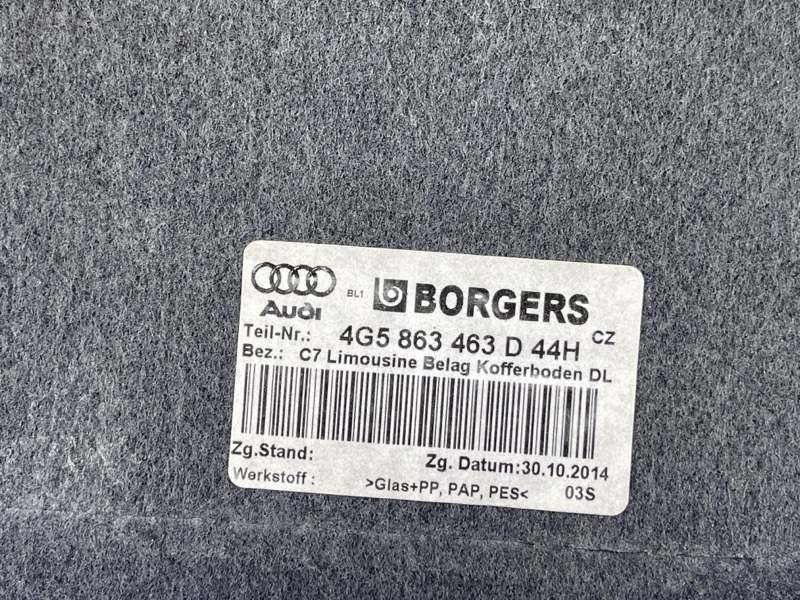 Панель підлоги багажного відсіку 4G5863463D Audi A6