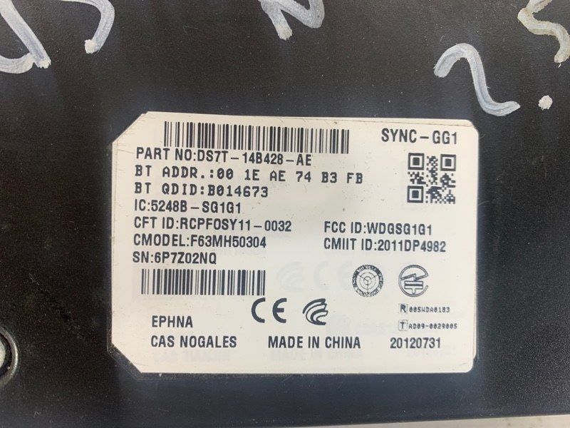 Блок управления двигателем DS7T14B428AE Ford Fusion