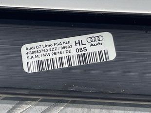 Уплотнитель двери с декоративной накладкой хром задний левый 4G08537632ZZ Audi A6 Audi A6, Audi S6