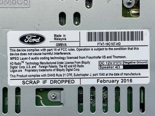 Магнітола FT4T19C107HD Ford Edge