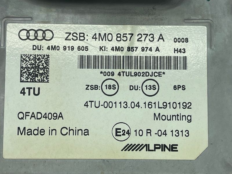 Інформаційний дисплей 4M0857273A6PS Audi Q7