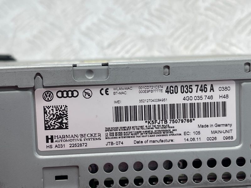 Блок MMI мультимедиа навигация Audi A6