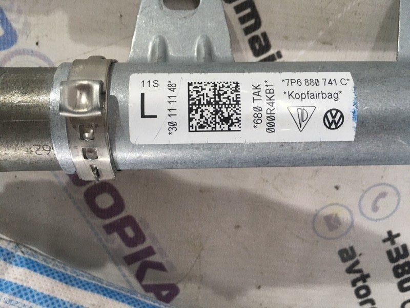 Шторка безопасности боковая / Airbag 7P6880741C Volkswagen Touareg