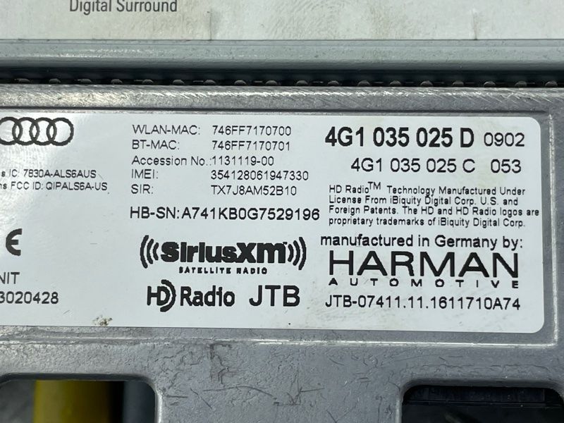 Центральный блок управления мультимедиа MIB 4G1035025D Audi A6