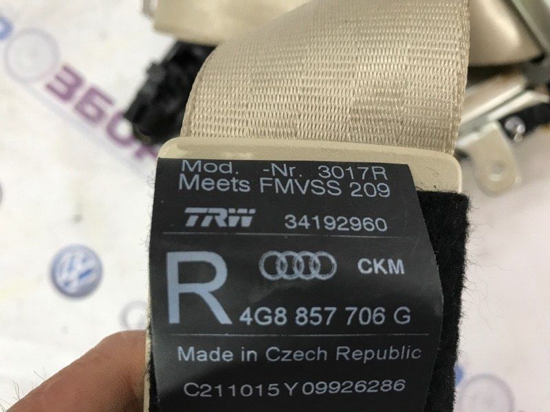 Ремень безопасности 4G8857706GCKM Audi A7