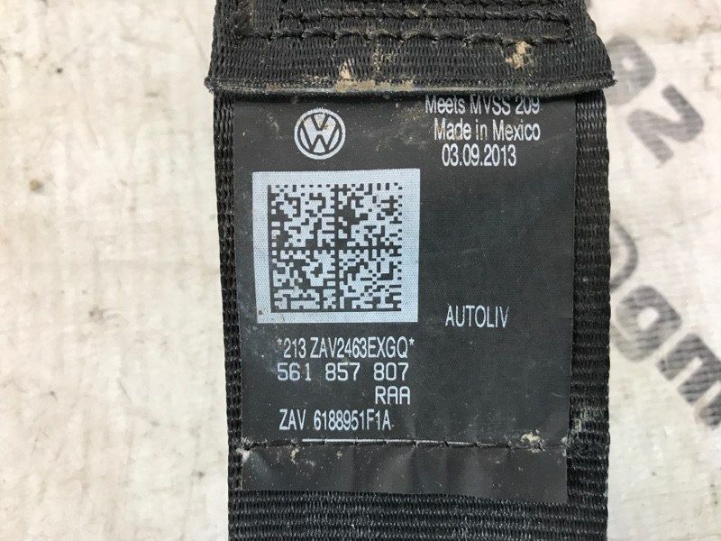 Ремінь безпеки 561857807 Volkswagen Passat