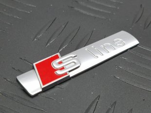 Шильдик на крыло s-line 8N0853601A Audi A3, Audi A4, Audi A5, Audi A6, Audi A7, Audi Q3, Audi Q4 e-tron, Audi Q5, Audi Q7, Audi Q8, Audi RS7, Audi S3, Audi S4, Audi S5, Audi S6, Audi S7, Audi SQ5, Audi SQ7, Audi SQ8, Audi TT, Audi TT RS, Audi TTS