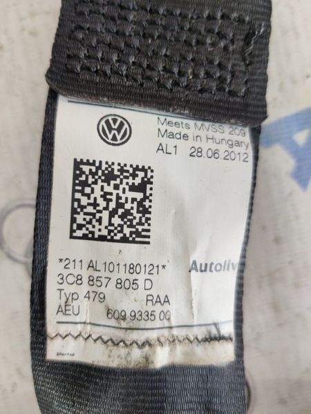 Ремень безопасности 3C8857805D Volkswagen CC