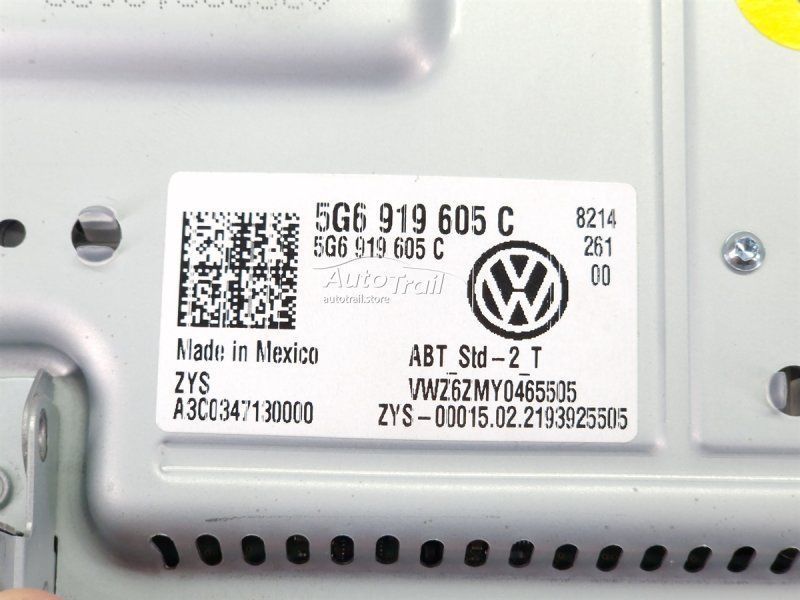 Головний пристрій із сенсорним екраном / MMI / навігація 5G6919605C Volkswagen Tiguan
