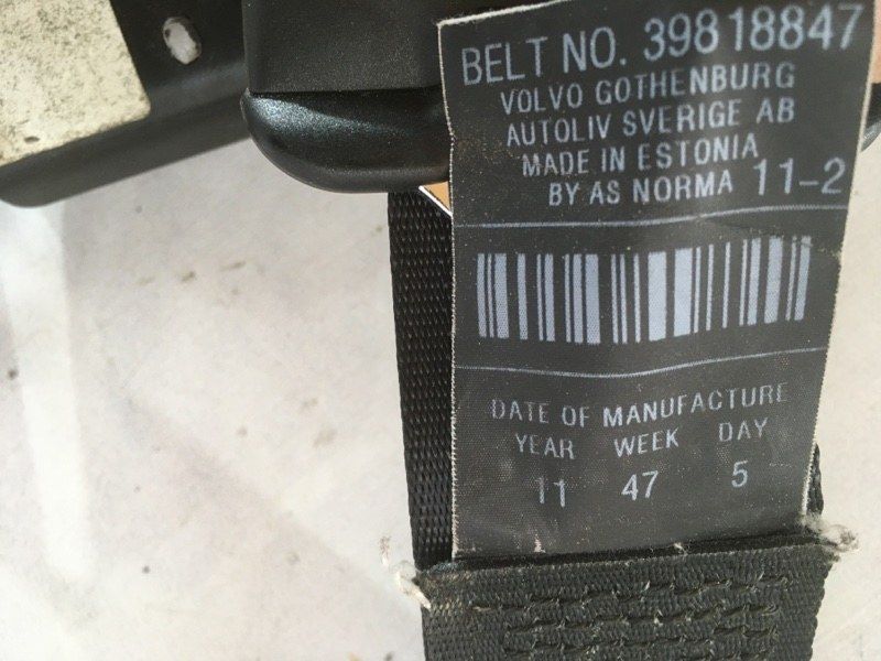 Ремінь безпеки 39818847 Volvo XC60