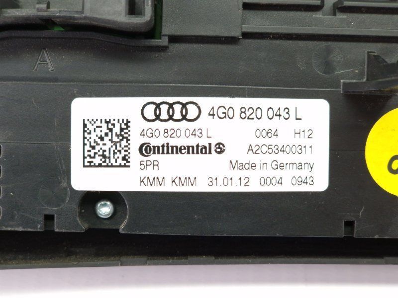 Панель управления климат-контролем 4G0820043L Audi A6