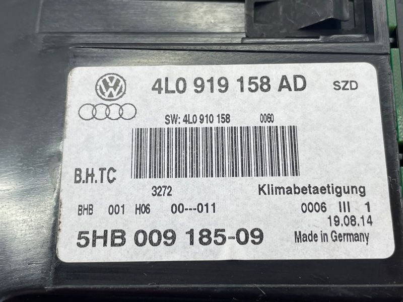 Панель управления климат-контролем 4L0919158ADSZD Audi Q7