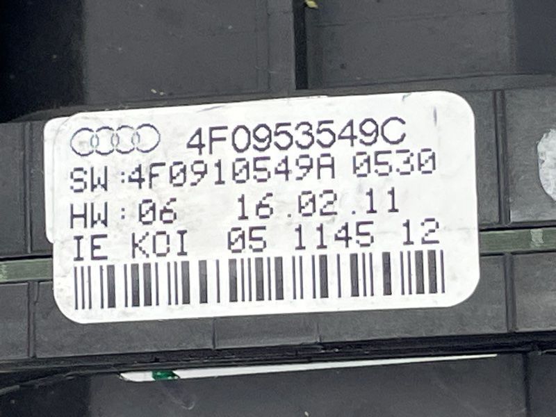 Электронный модуль блока подрулевых переключателей 4F0953549C Audi Q7 Audi A6, Audi Q7, Audi S6