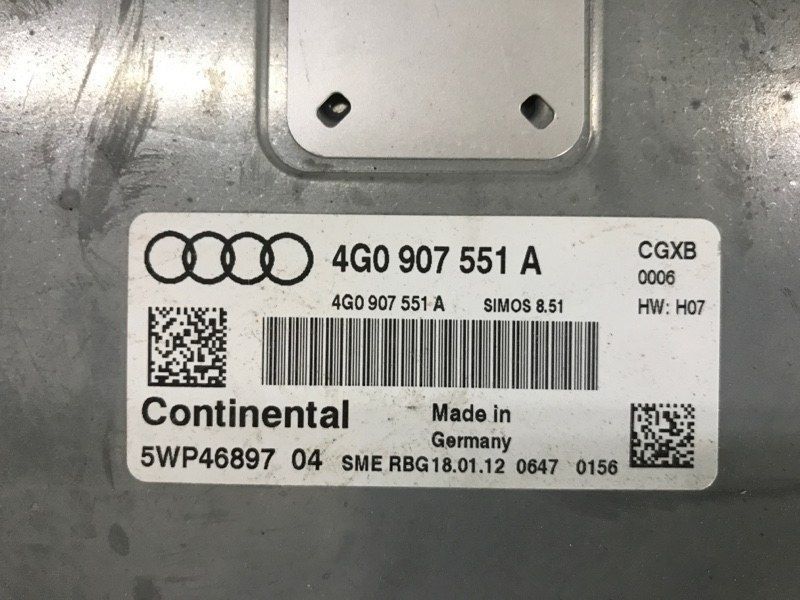 Блок управления двигателем 4G0907551A Audi A6