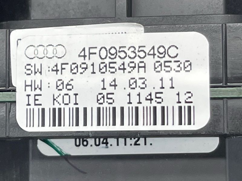 Електронний модуль блоку підрульових перемикачів 4F0953549C Audi Q7 Audi A6, Audi Q7, Audi S6