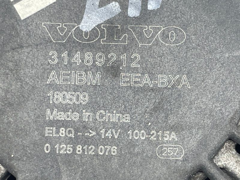 Генератор 31489212 Volvo XC60