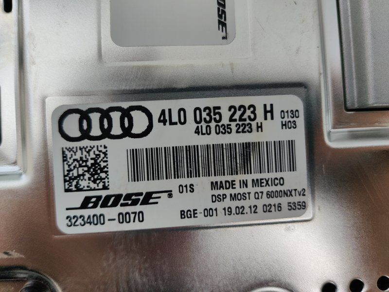 Підсилювач звуку BOSE 4L0035223H Audi Q7