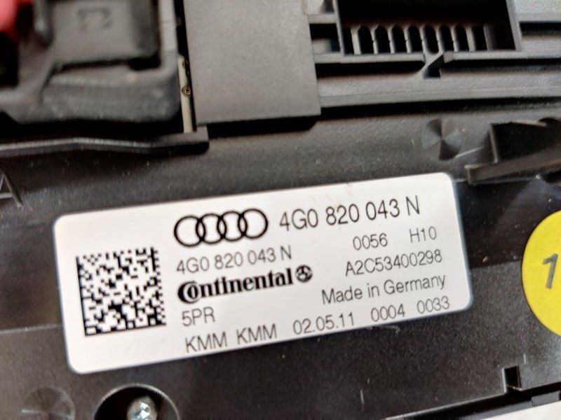 Панель управления климат-контролем 4G0820043N5PR Audi A6
