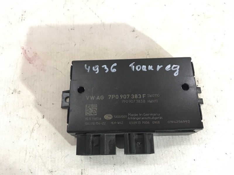 Блок управления распознавания прицепа 7P0907383F Volkswagen Touareg