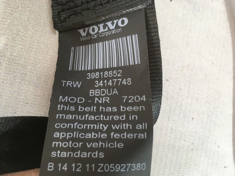 Ремень безопасности 39818852 Volvo XC60