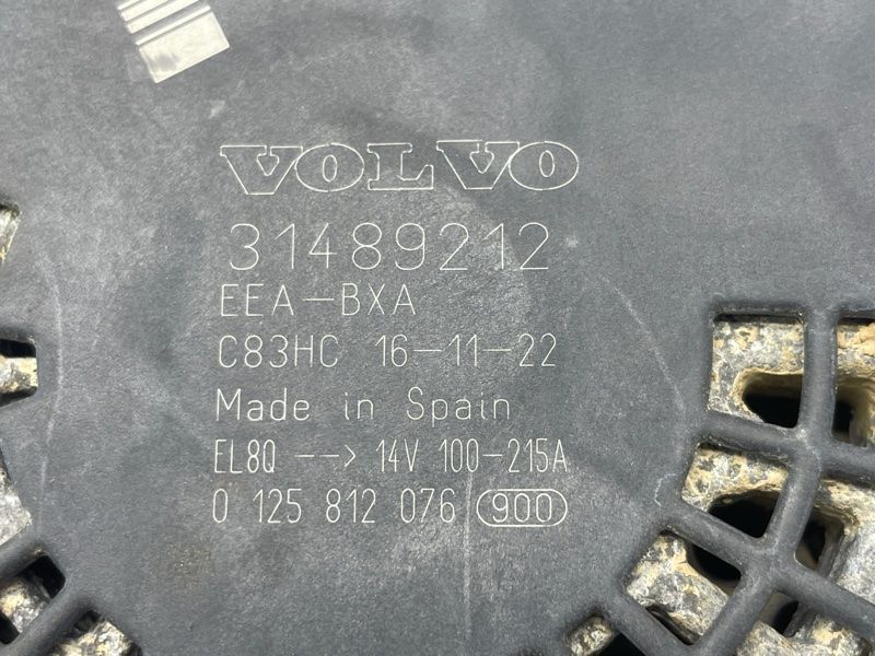 Генератор 31489212 Volvo XC60