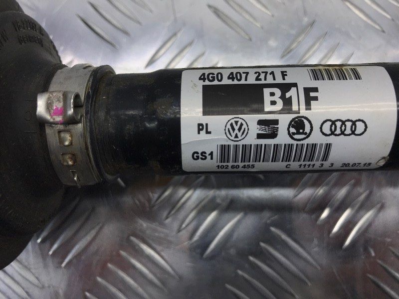 Приводной вал передний 4G0407271F Audi A6 Audi A6, Audi A7, Audi A8, Audi Q5, Audi RS7, Audi S6, Audi S7, Audi S8, Audi SQ5