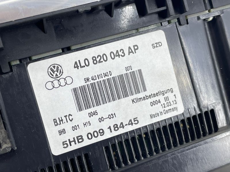 Панель управления климат-контролем 4L0820043APSZD Audi Q7