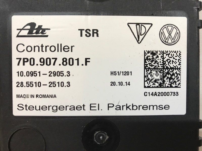 Блок управления стояночным тормозом 7P0907801F Volkswagen Touareg