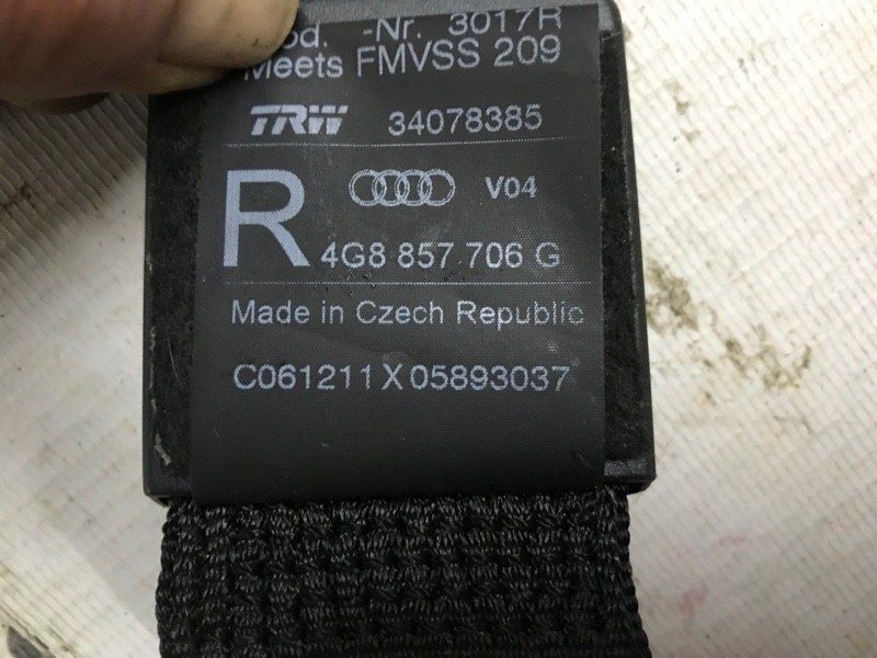 Ремінь безпеки 4G8857706GV04 Audi A7