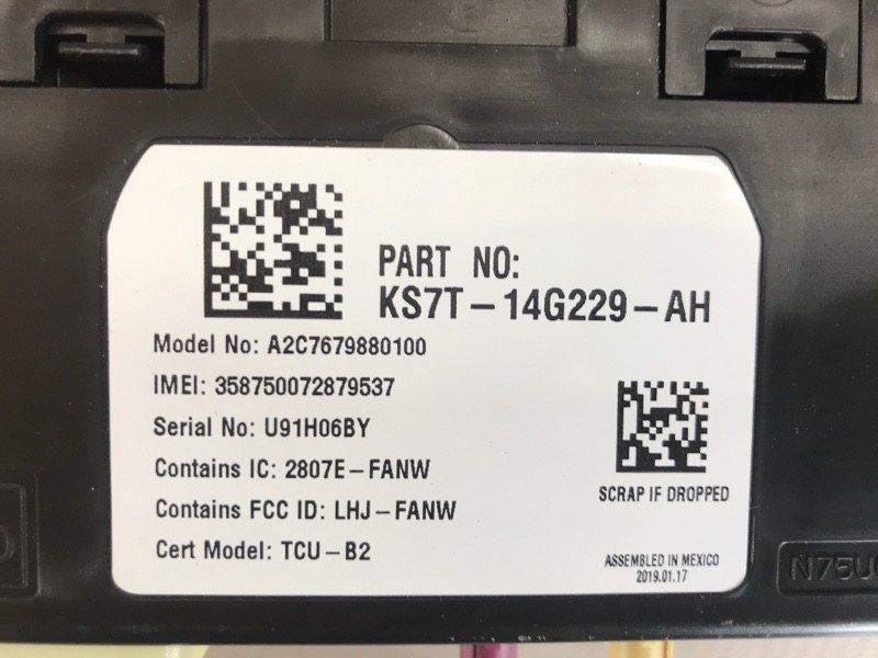 Блок керування телематики KS7T14G229AH Ford Fusion