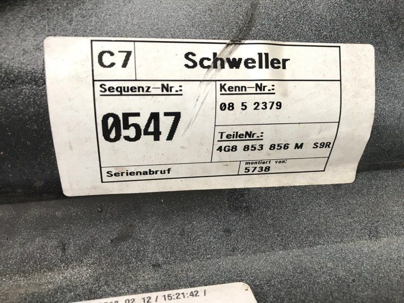 Поріг s-line 4G8853856M Audi A7