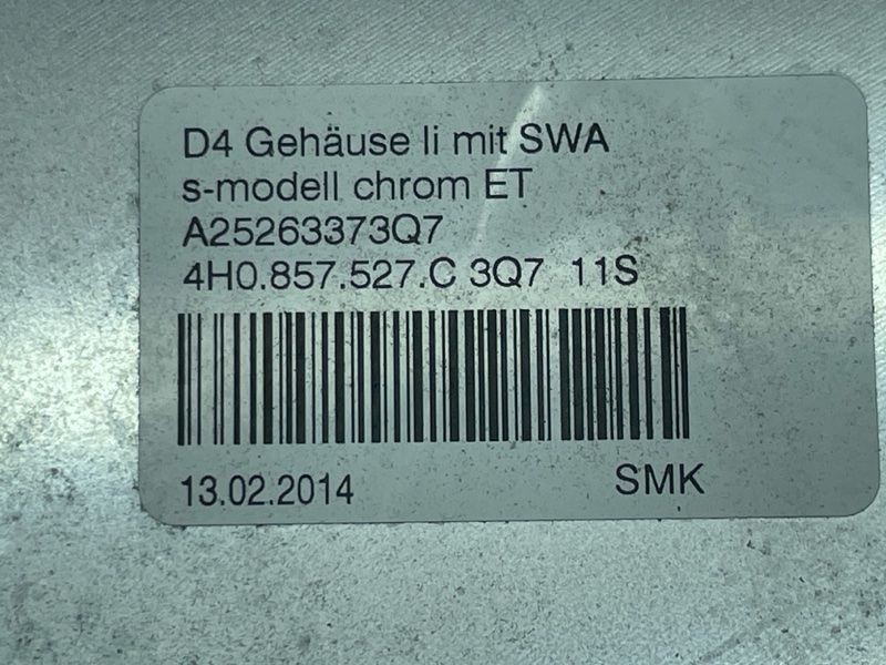 Корпус зовнішнього дзеркала 4H0857527C3Q7 Audi S8