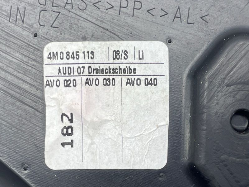 Скло глухе передніх дверей ліве 4M0845113 Audi Q7 Audi Q7, Audi SQ7