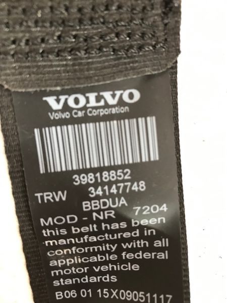 Ремень безопасности 39818852 Volvo XC60