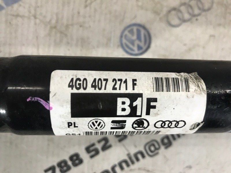 Привідний вал передній 4G0407271F Audi A6 Audi A6, Audi A7, Audi A8, Audi Q5, Audi RS7, Audi S6, Audi S7, Audi S8, Audi SQ5