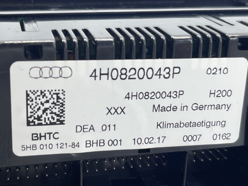Панель керування клімат-контролем 4H0820043P Audi A8